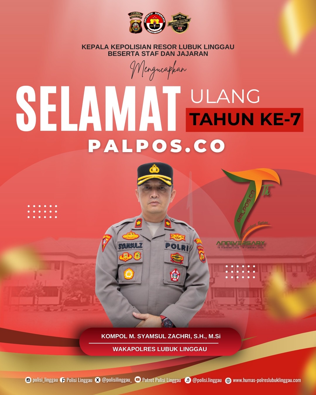 HUT PALPOS WAKAPOLRES LUBUK LINGGAU (KOMPOL M SYAM