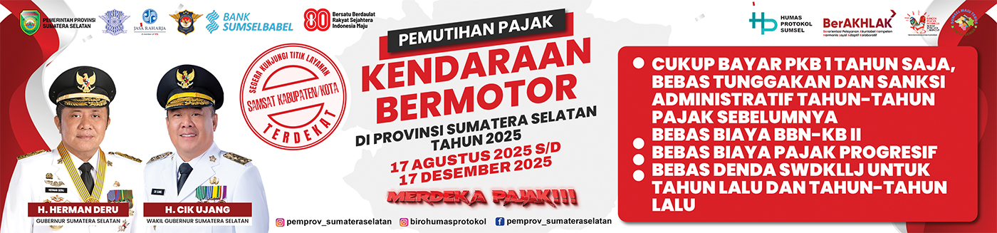 Iklan BANNER PAJAK MOTOR PEMPROV SUMSEL