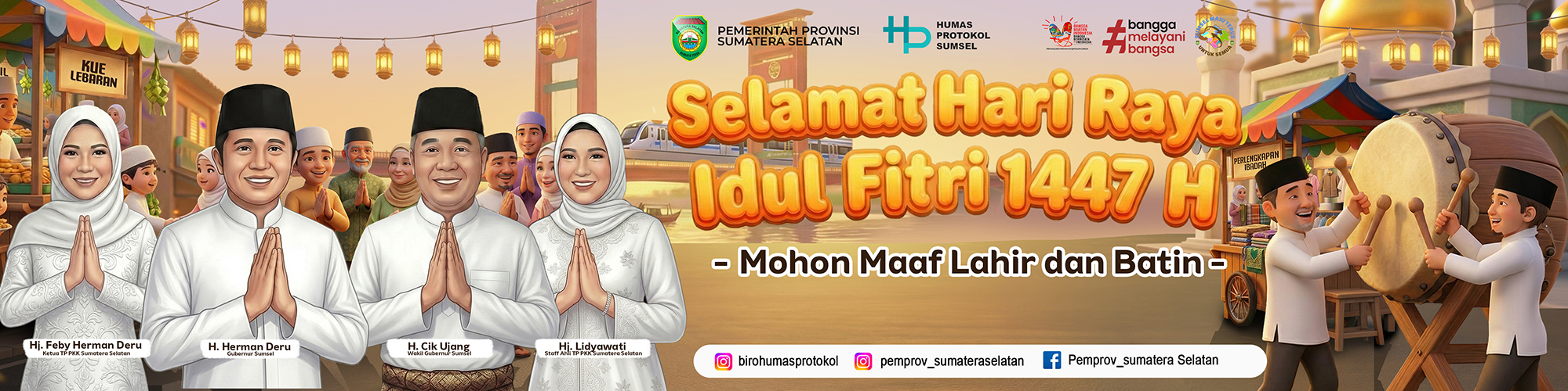 Iklan Banner Pemprov - Idul Fitri 1 Syawal 1447 H