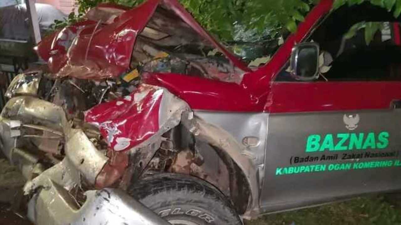 Ketua Baznas OKI Tewas dalam Kecelakaan Maut di Jalintim Indralaya, Diduga Sopir Truk Mengantuk