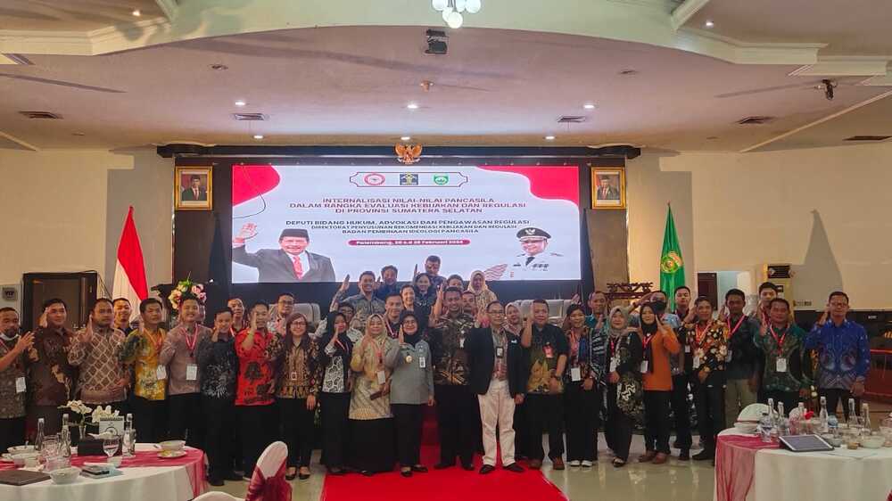  Jadi Narasumber Sosialisasi Pancasila, Kadivyankum Kemenkumham Sumsel Sampaikan Materi Kebijakan Regulasi di 