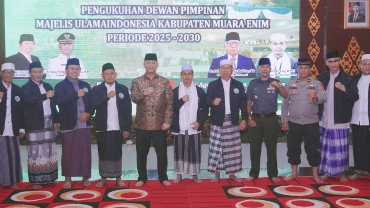 Solihan Resmi Nahkodai MUI Muara Enim Periode 2025-2030