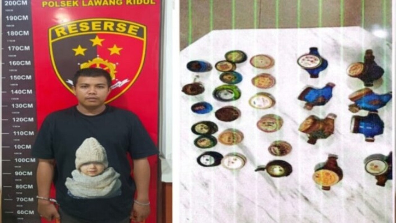 Pelaku Pencurian 27 Water Meter Bekas Diringkus