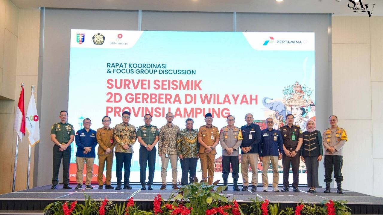 Rapat Kerja dan FGD Survei Seismik 2D Gerbera di Lampung, Gubernur Sambut Baik Langkah Strategis Hulu Migas