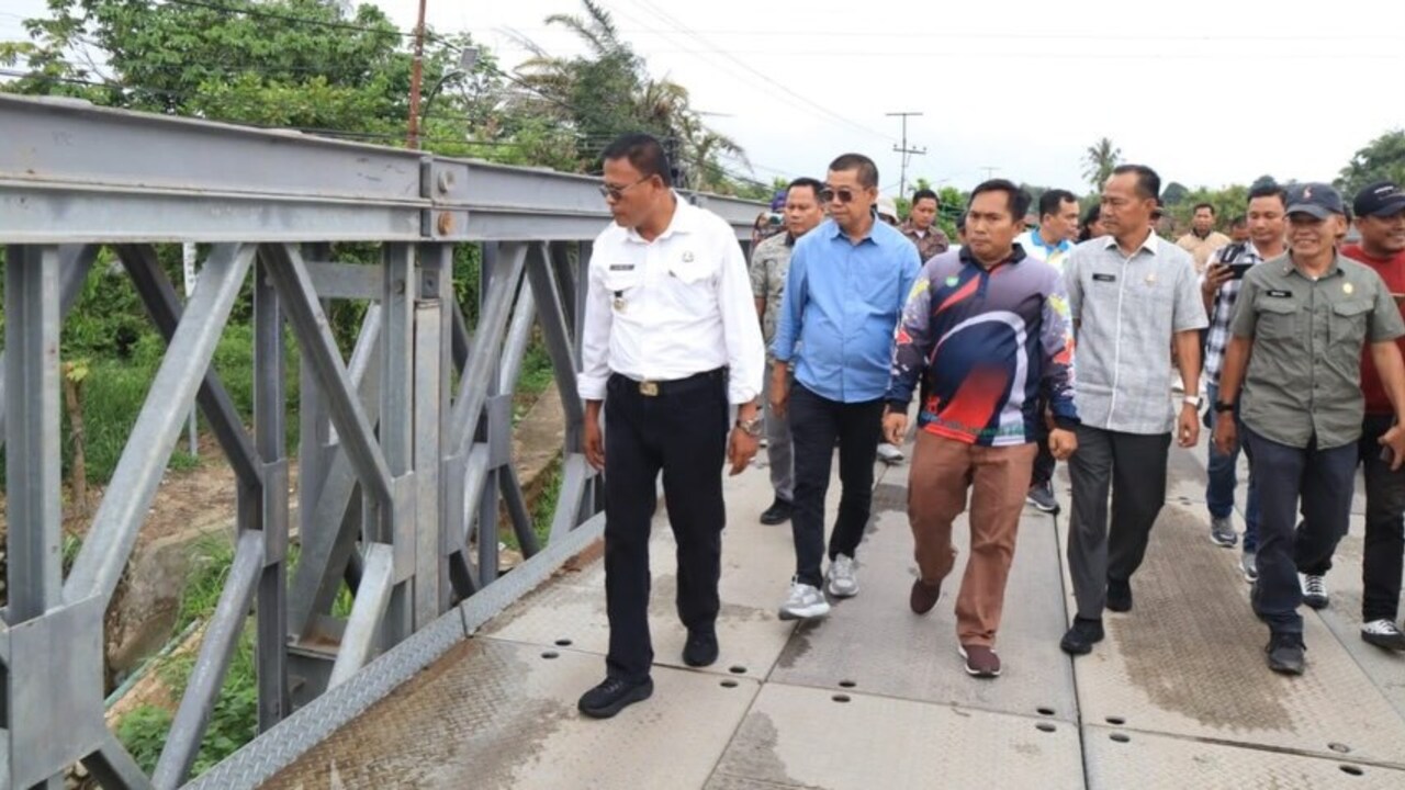 Jembatan Bailey Muara Dua Prabumulih Resmi Difungsikan, Akses Transportasi Warga Kembali Normal  
