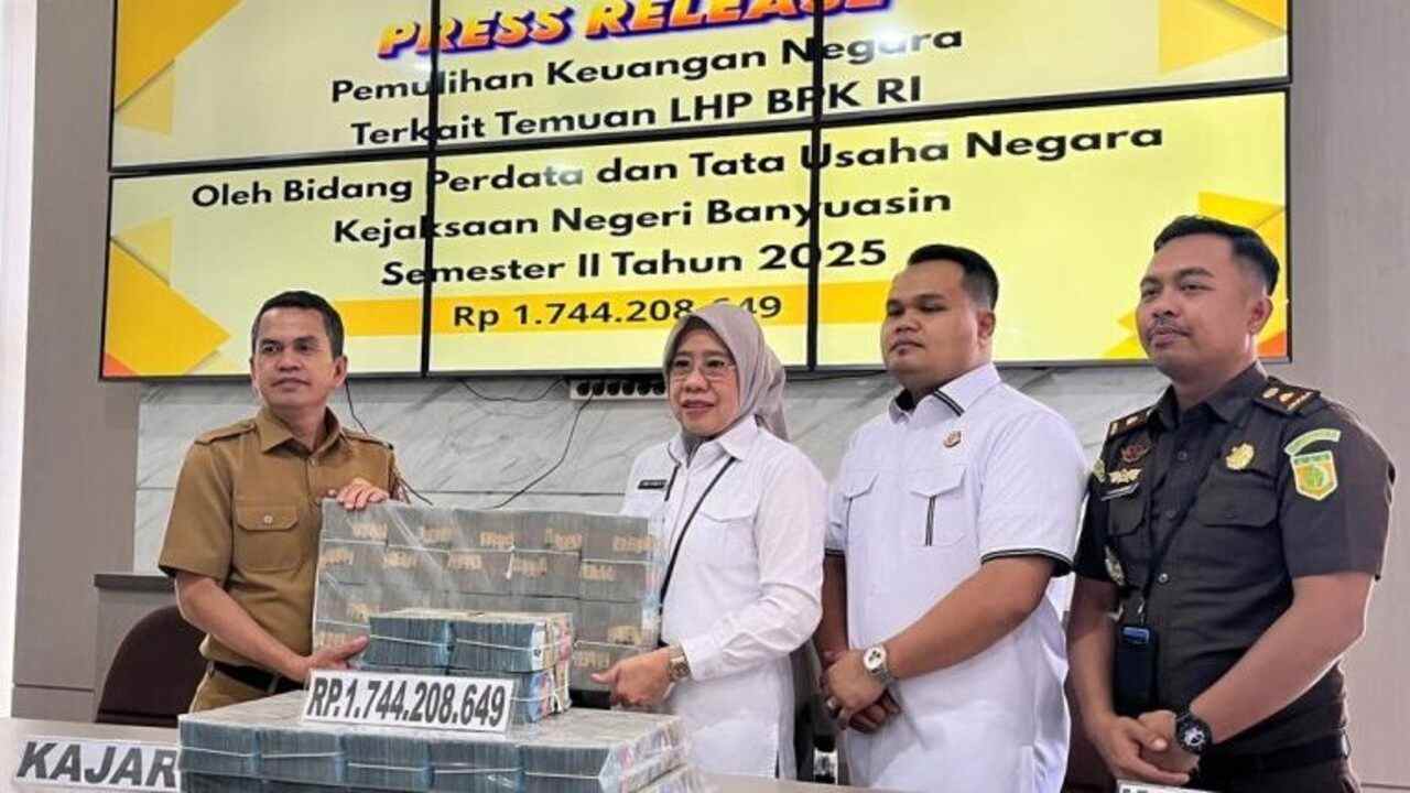 Kado Manis Akhir Tahun, Kejari Banyuasin Pulihkan Uang Negara Rp4,2 Miliar