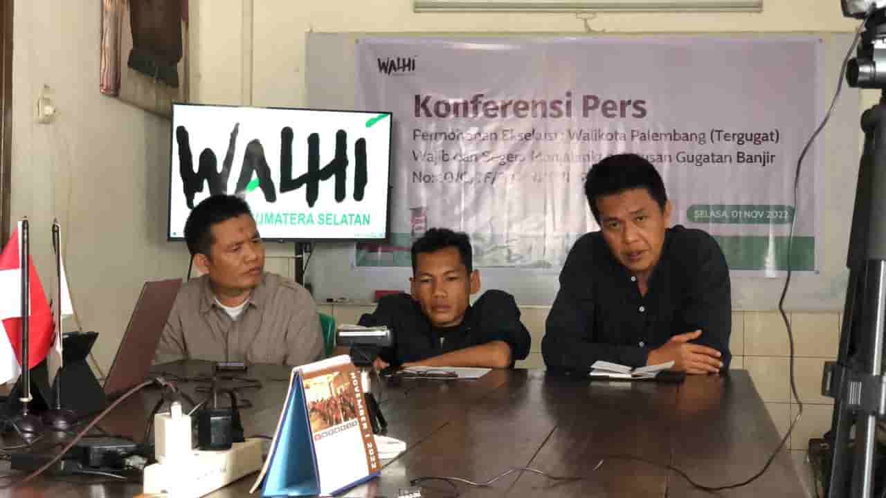 Walhi Sumsel Akan Laporkan Walikota Palembang ke Presiden jika Tak Jalankan Putusan