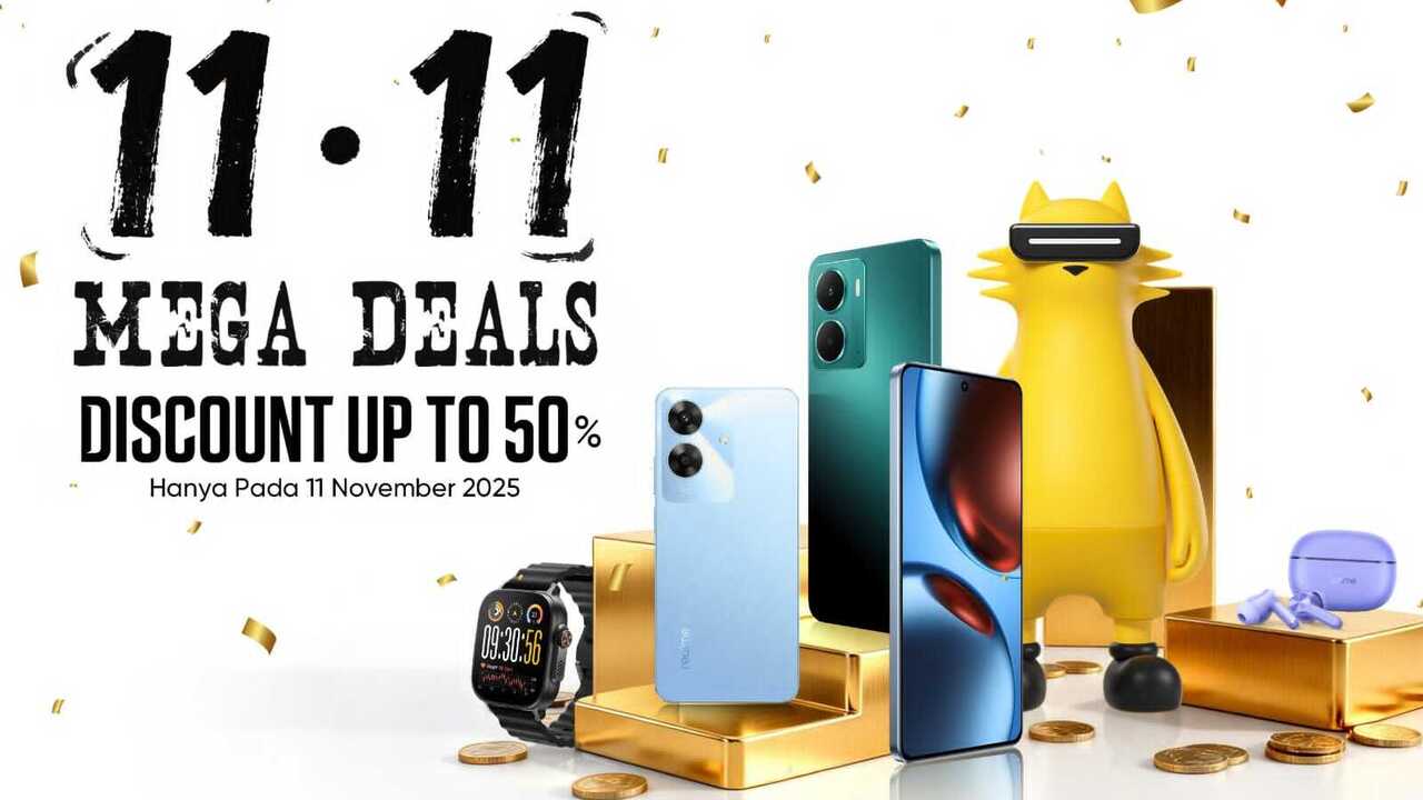 realme Hadirkan “11.11 Mega Deals”: Promo Smartphone dan AIoT Terbatas hingga 15 November 2025