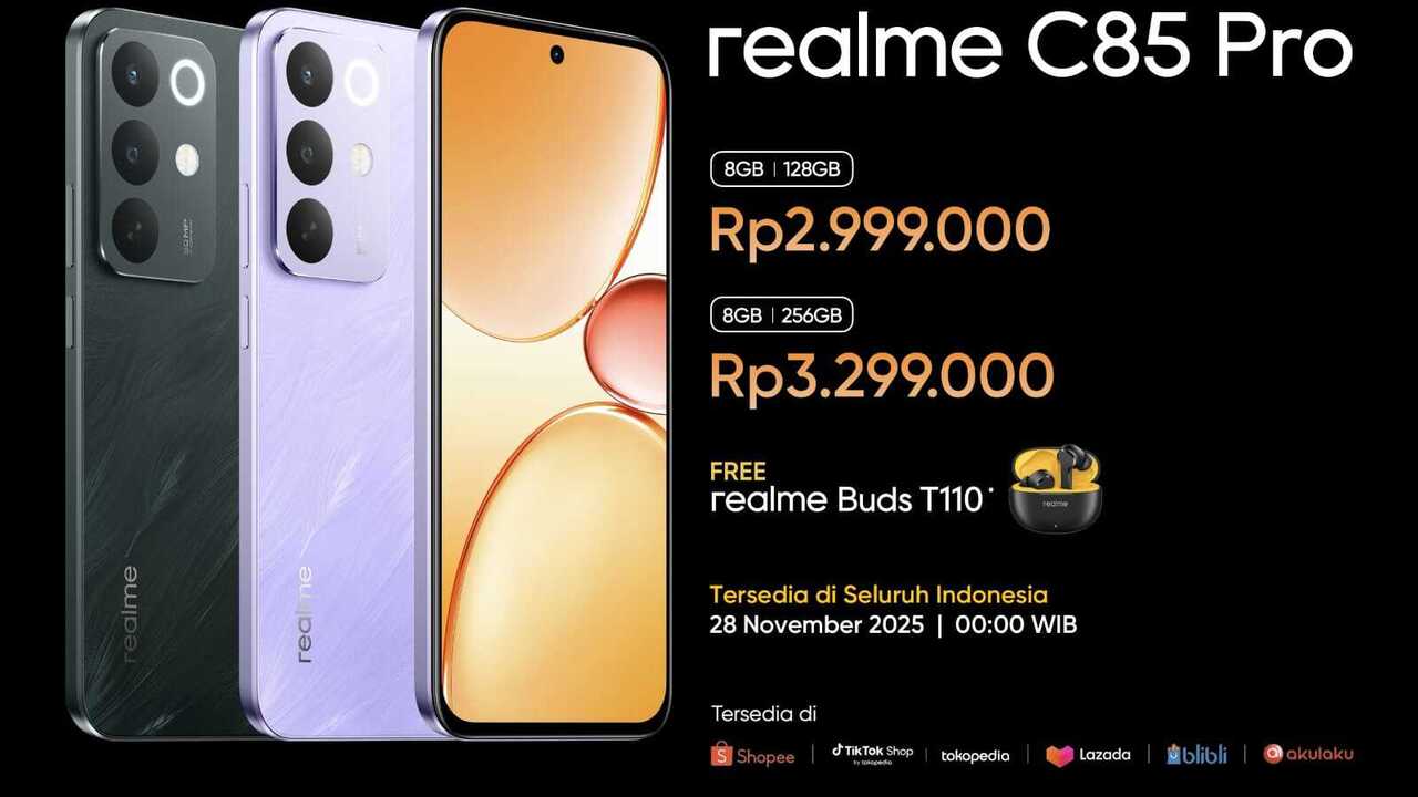Realme C85 Series Hadir dengan IP69 Pro: Standar Tertinggi Ketahanan Air di Kelasnya