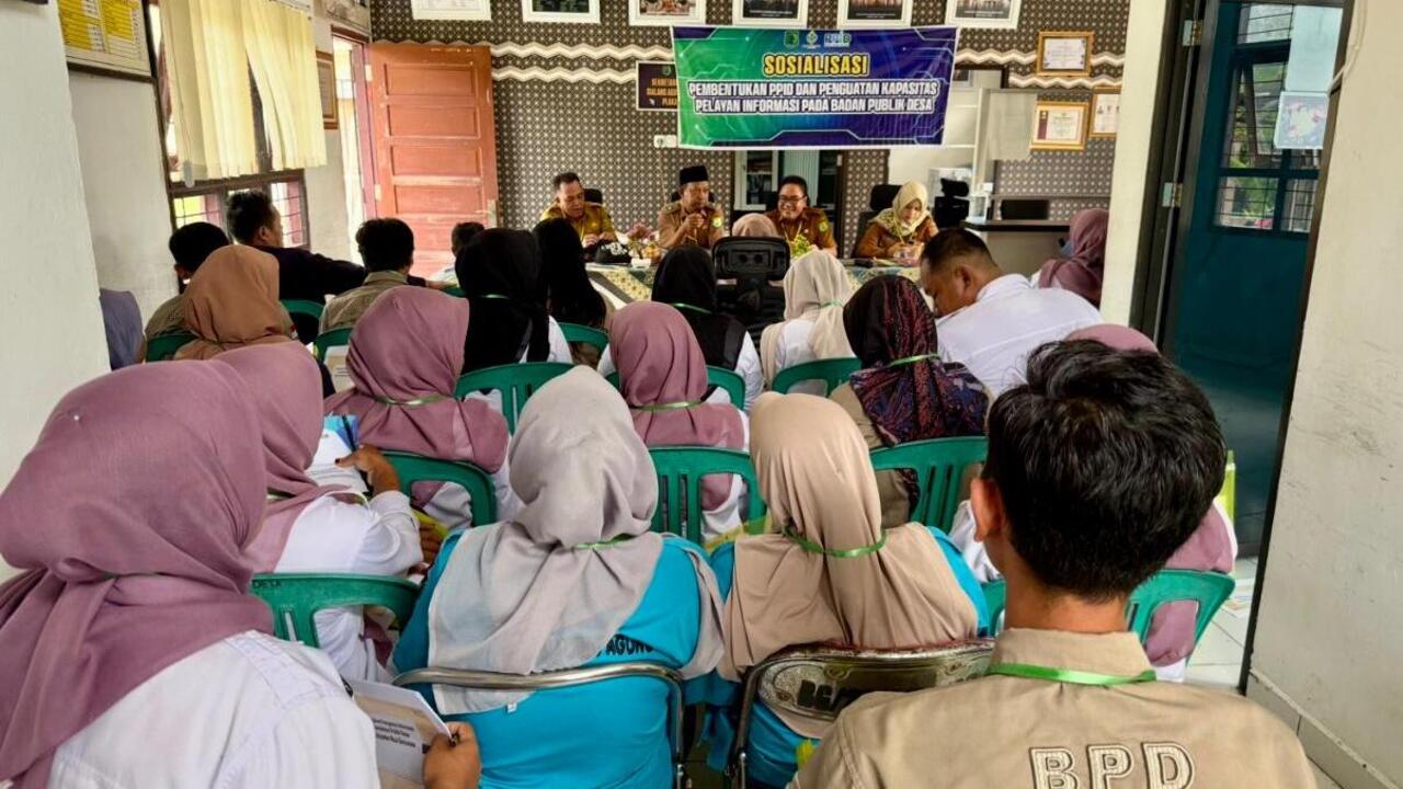 Sosialisasi, Pembentukan dan Penguatan Kapasitas PPID Desa Sialang Agung 
