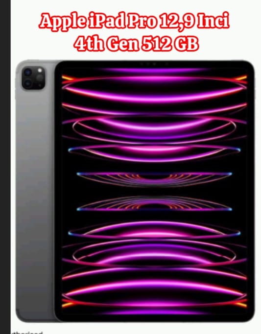 Apple iPad Pro 12,9 Inci 4th Gen 512 GB, Masuk Daftar Tablet Terbaik,  Berteknologi Teknologi Liquid Retina ya