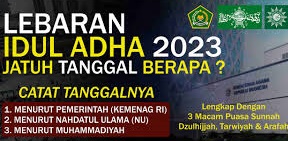 Muhammadiyah Tetapkan Lebaran Idul Adha 28 Juni 2023, NU dan Pemerintah Tunggu Hasil Sidang Isbat