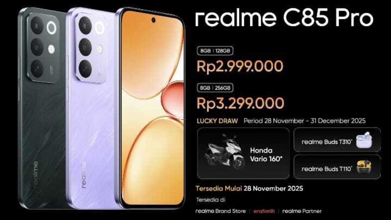 Realme C85 Hadir dengan 7000mAh Titan Battery: Smartphone Tangguh dengan Daya Super Besar di Kelasnya