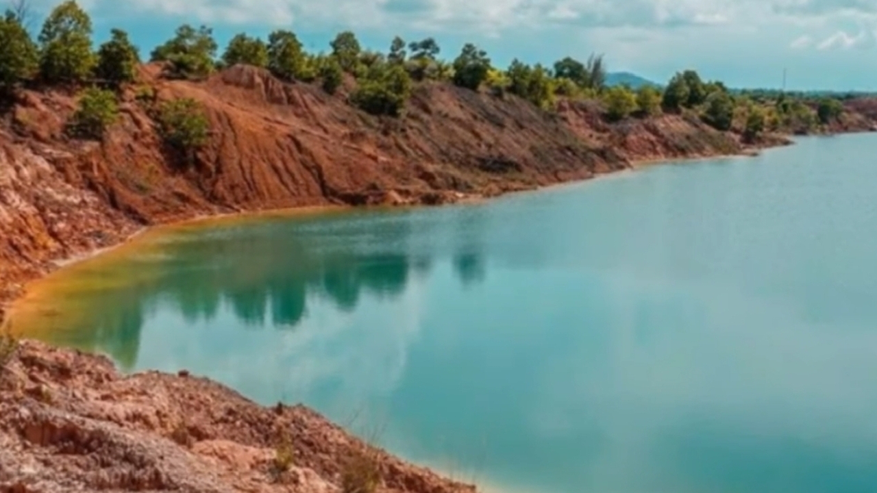 Bekas Tambang di Bangka Ini Menjelma Menjadi Danau yang Indah