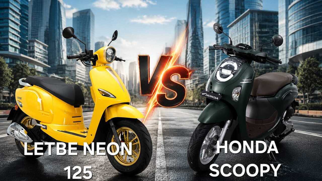 WMoto Letbe Neon 125 Tantang Honda Scoopy, Anak Muda Pilih Mana? 
