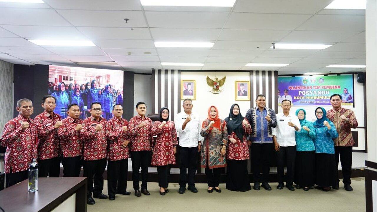 Tim Pembina Posyandu Prabumulih Resmi Dilantik, H Arlan: Posyandu Garda Terdepan