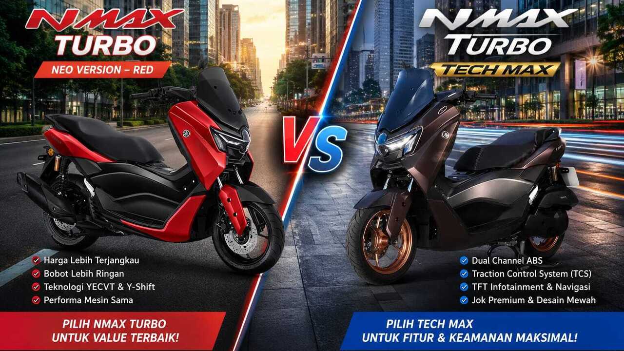Bikin Galau Pembeli! Yamaha NMax Turbo atau Tech Max, Pilih Mana Paling Worth it?