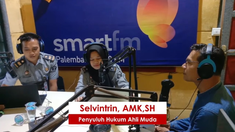  Jangkau Masyarakat Lebih Dekat, Kemenkumham Sumsel Mengudara di SMART FM