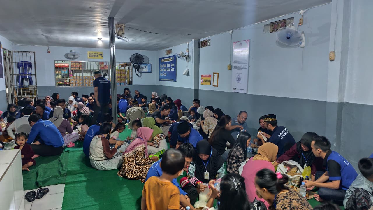  Air Mata Haru di Lapas Sekayu, Warga Binaan Nikmati Buka Puasa Bersama Keluarga