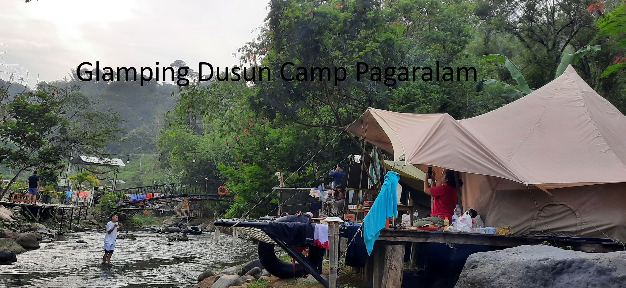 Riverside Dusun Camp Pagaralam di Sumatera Selatan: Surga Camping Glamping di Tepi Sungai Ayek Selangis