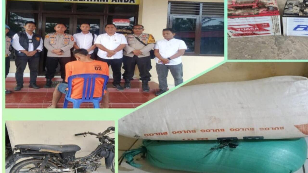 ‎Curi Beras 100 Kilogram, Purnomo Diciduk Polisi