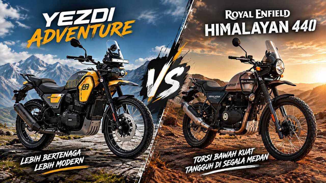 Yezdi Adventure Tantang Himalayan 440, Bobot Lebih Ringan dan Tenaga Lebih Besar. 