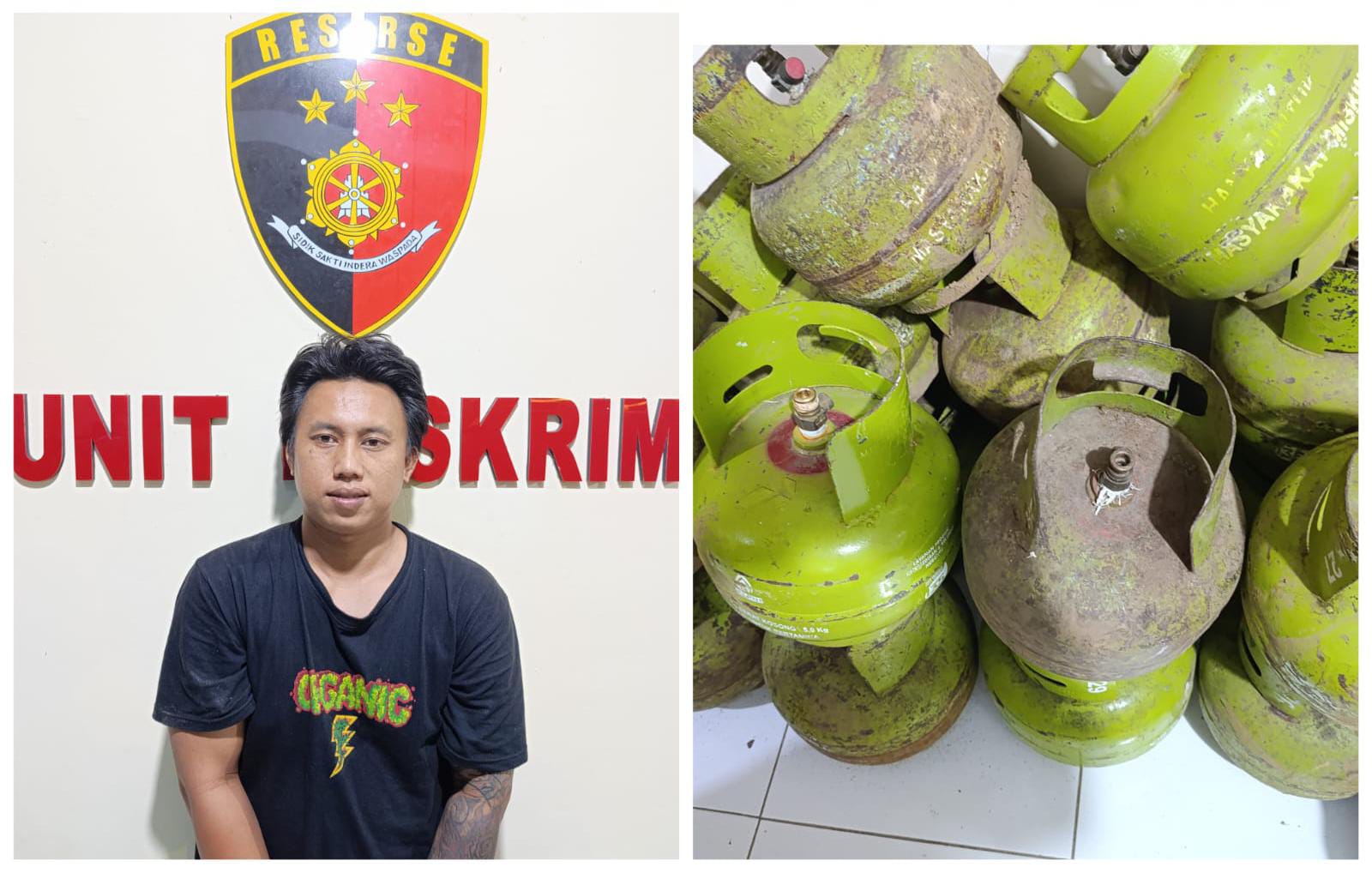 Tampung Puluhan Tabung Elpiji Curian, Warga Jalan Jend Sudirman Diciduk Polisi
