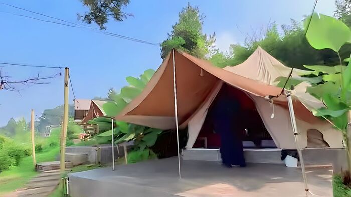Glamping Wildwood Camp Puncak : Pengalaman Seru dengan Fasilitas Bathtub di Alam Terbuka