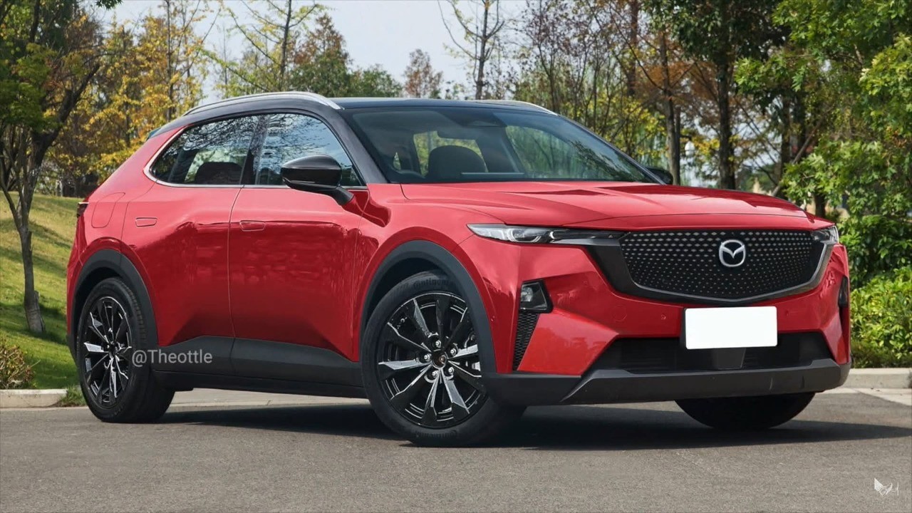 Tampil Futuristis! Mazda CX-6e Tantang BYD Sealion 7 di Segmen EV