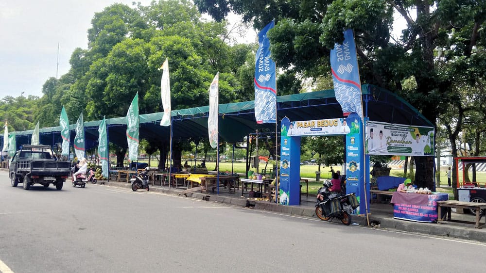 Ratusan UMKM Jual Kuliner di Pasar Bedug Taman Kota