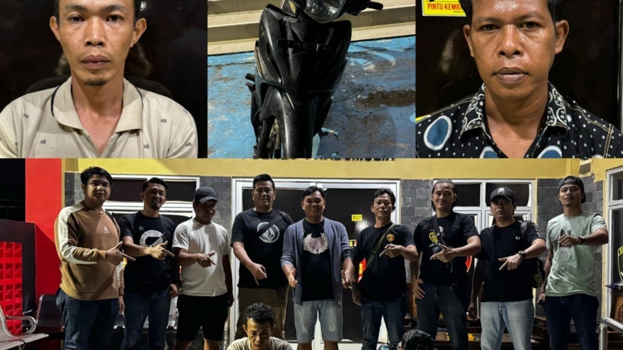 Kompak Curi Motor, Dua Sekawan Diringkus TEKAB Polres Prabumulih 