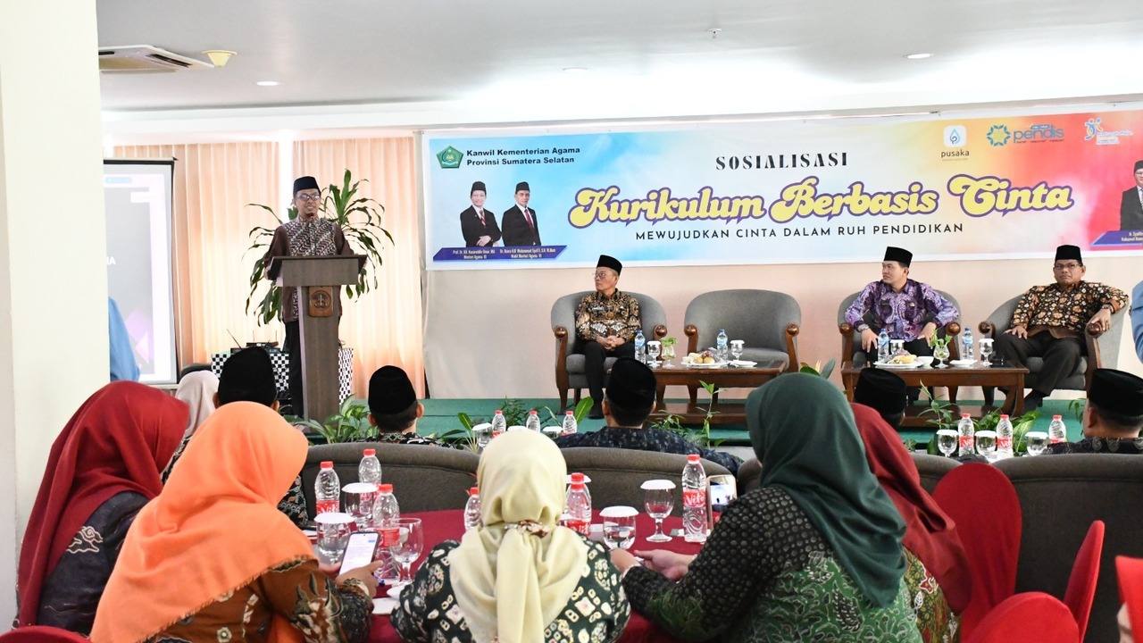 Kemenag Sumsel Sosialisasikan Kurikulum Berbasis Cinta, Siapkan Generasi Humanis dan Toleran