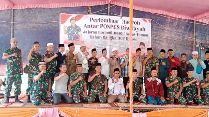 Meriahkan HUT RI ke-78 Koramil 401-02/Babat Toman Gelar Lomba Hadroh Antar Pondok Pesantren