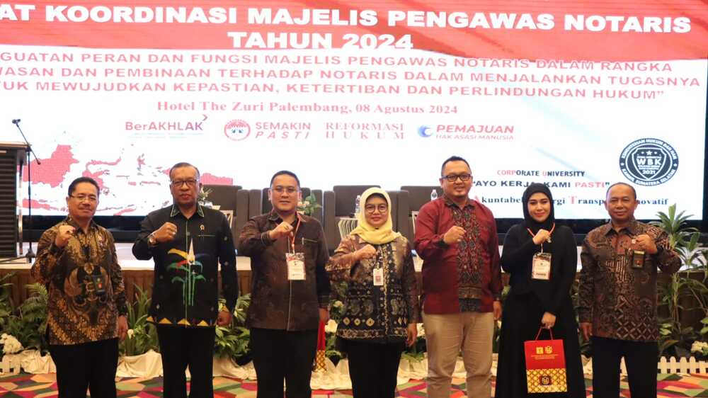 Tingkatkan Pengawasan dan Pembinaan Notaris, Kemenkumham Sumsel Gelar Rakor Majelis Pengawas Notaris 