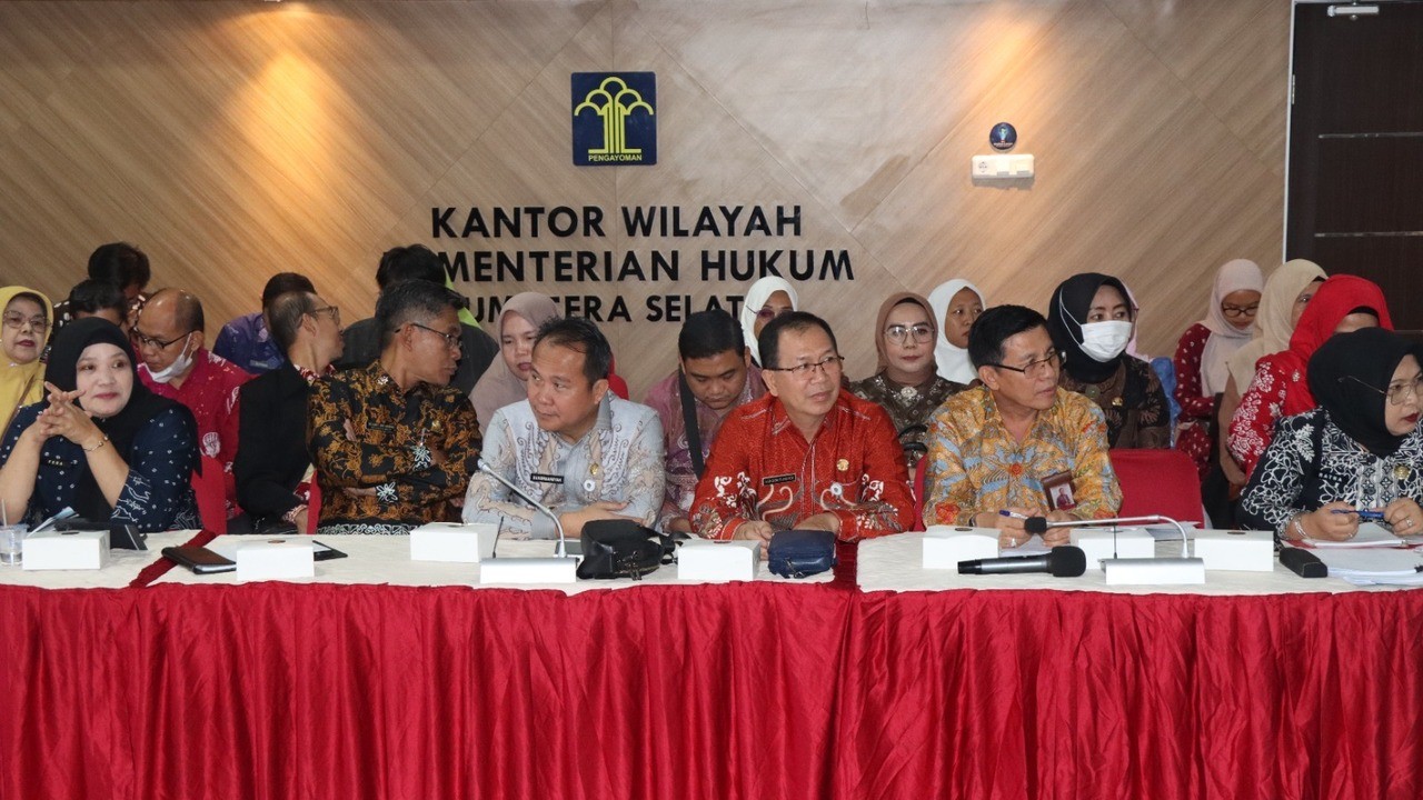 Kanwil Kemenkum Sumsel Perkuat Harmonisasi Regulasi Daerah Kabupaten Muara Enim