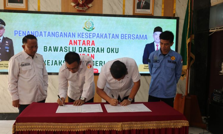 MoU Tingkatkan Pengawasan dan Pengamanan Hukum Jelang Pilkada