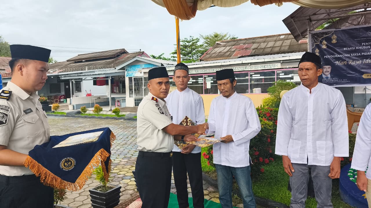 834 Warga Binaan Lapas Sekayu Dapat Remisi Hari Raya Idul Fitri, 6 Orang Langsung Bebas