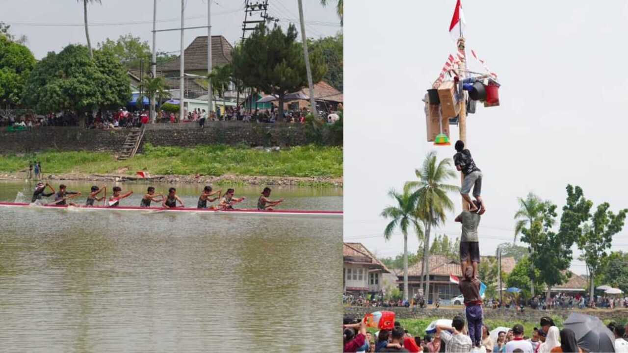 Lomba Bidar dan Permainan Tradisional Meriahkan HUT Ke-81 RI di OKI