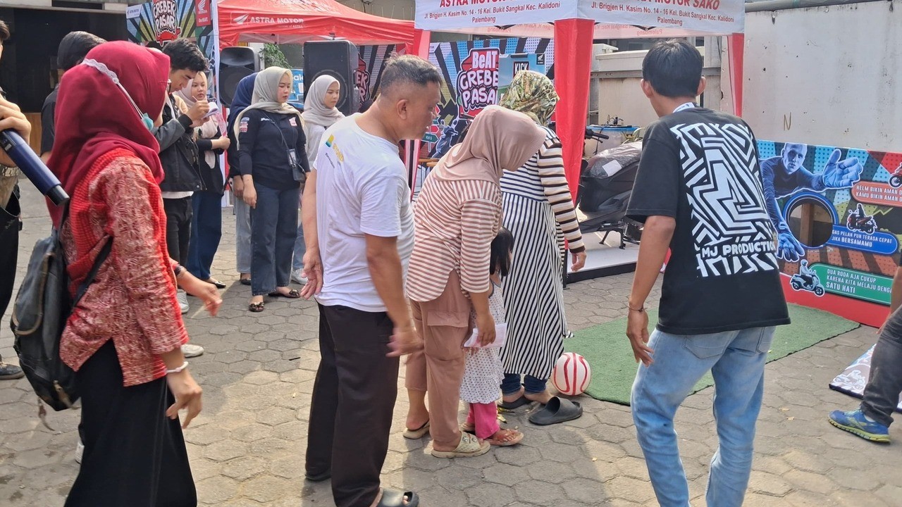 Seru & Bermanfaat! Astra Motor Sumsel Hadirkan BeAT Grebek Pasar