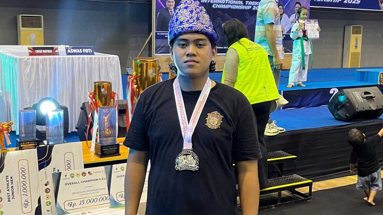 Bripda M. Dzaky Pratama Harumkan Nama Polres Lubuklinggau di Ajang Sriwijaya International Championship 2025