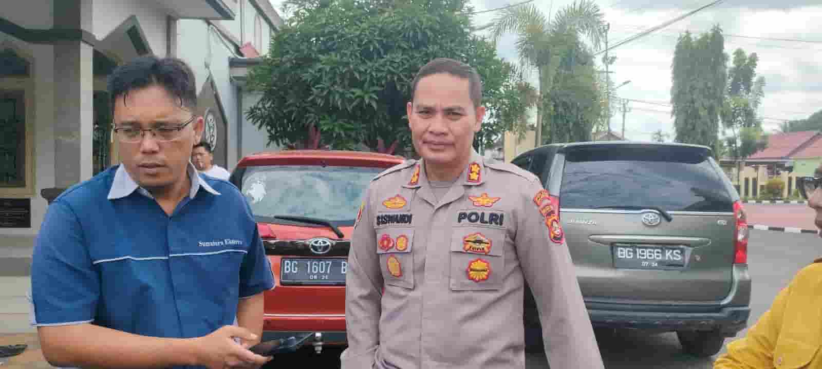 Polres Muba Bersama Dirkrimsus Polda Sumsel Buru Sopir Mobil Grandmax