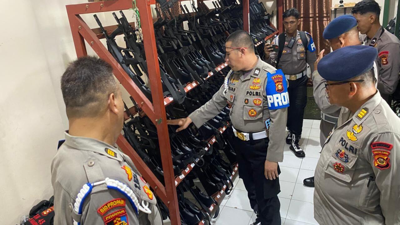 Dukung Program Prioritas Nasional, Polda Sumsel Perketat Pengawasan Senjata Api Personel