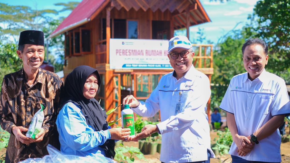 Dukung Pengembangan Kopi Lokal, Pusri Resmikan Rumah Kompos di Desa Tebat Benawa 