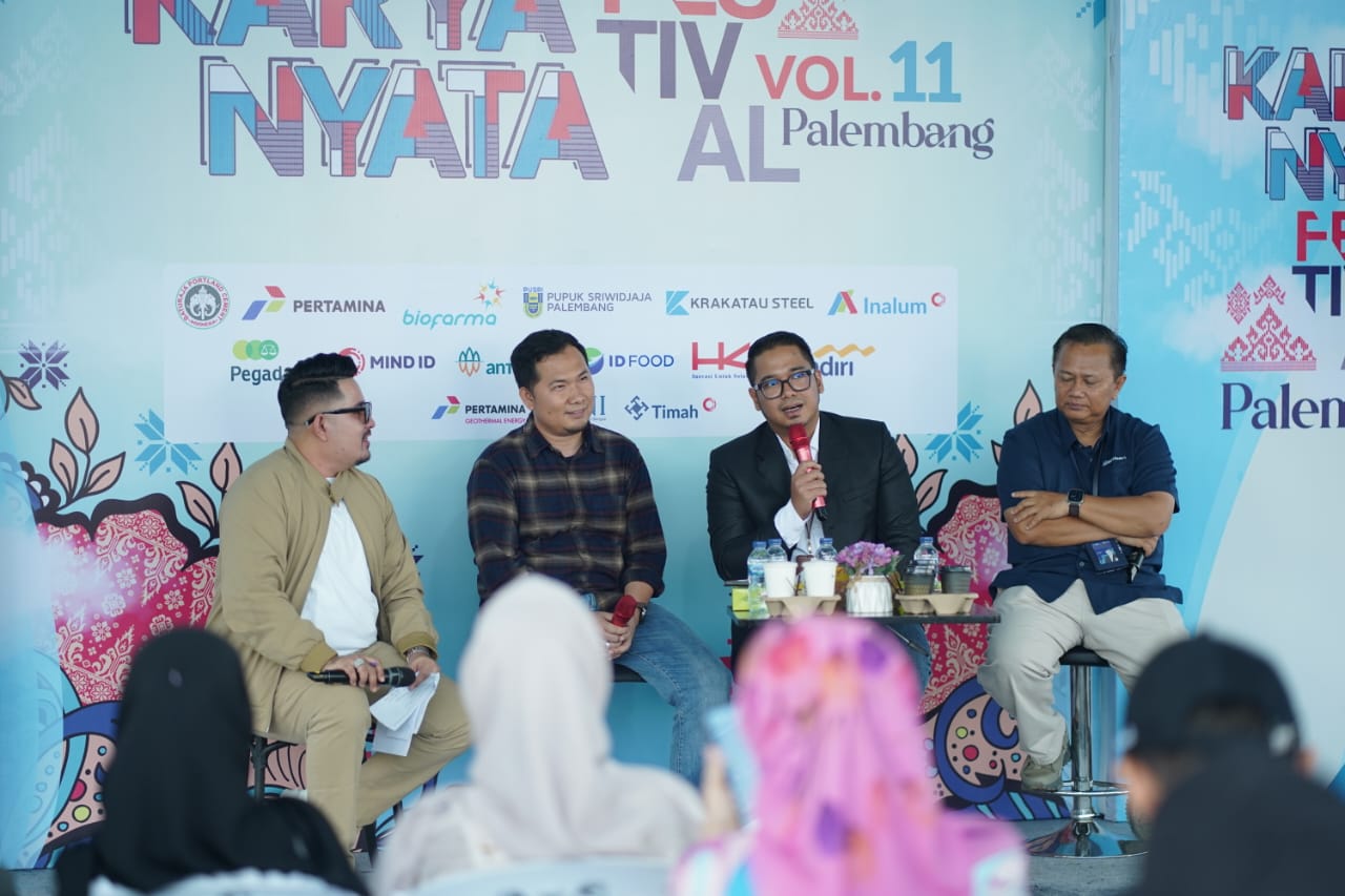 Semen Baturaja Pamerkan UMKM Binaan Lewat Karya Nyata Festival