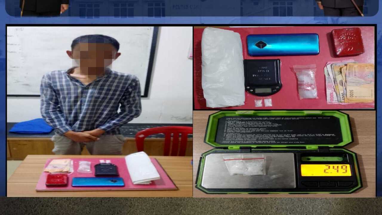 Satresnarkoba Polres OKI Ringkus Pengedar Sabu di Desa Muara Batun Jejawi