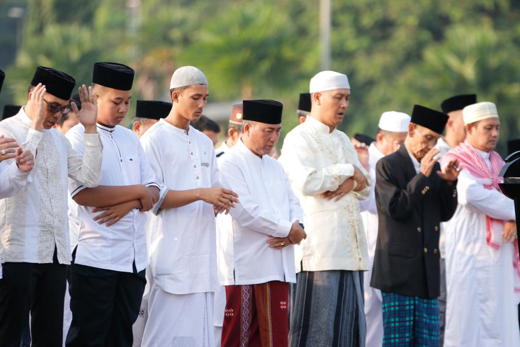 Gelar Sholat Idul Adha Bersama, Ini yang disampaikan Pj Bupati Muba Apriyadi