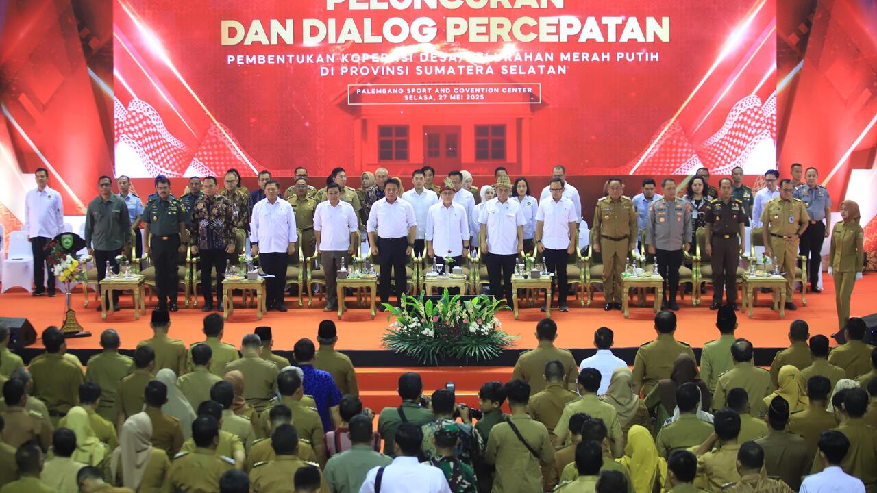 Koperasi Merah Putih Diluncurkan di Sumsel, Gubernur Herman Deru: Jadi Garda Depan Ekonomi Rakyat