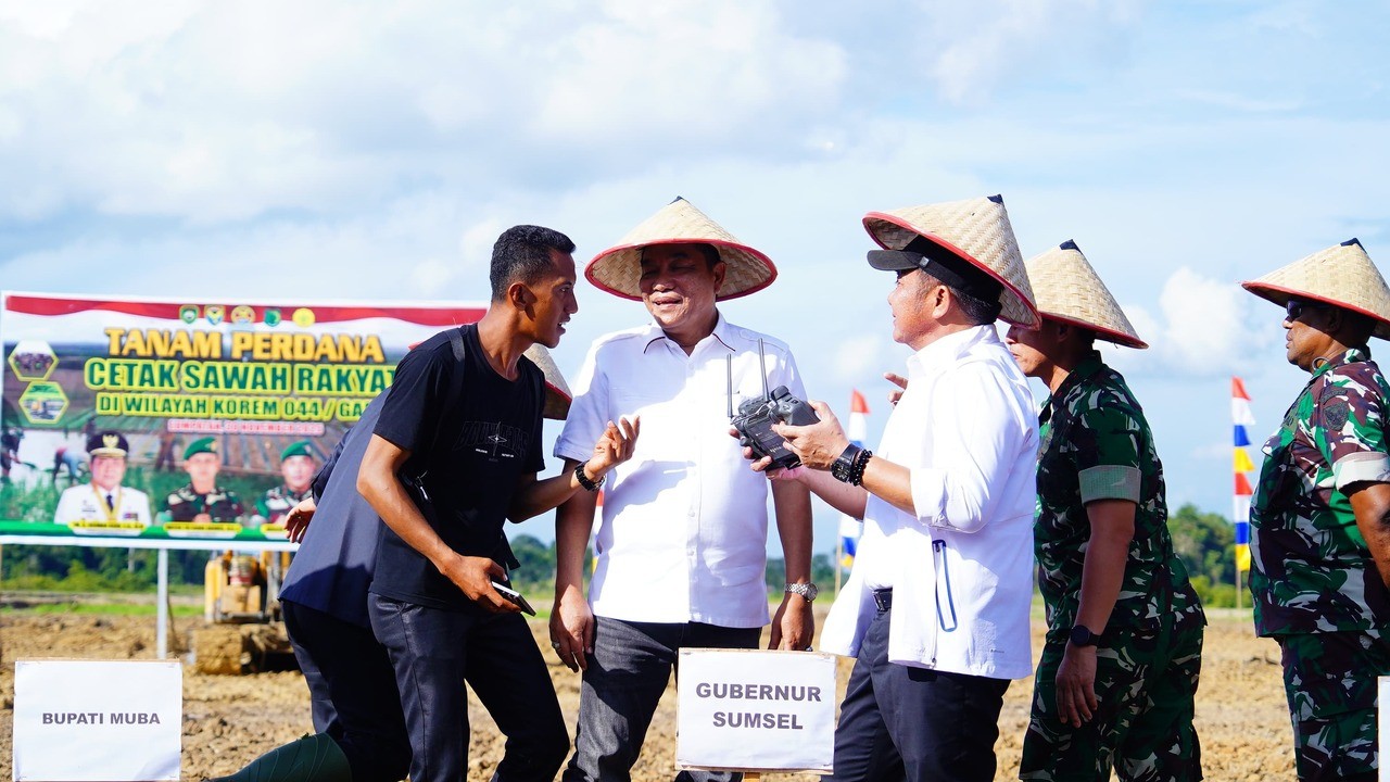 Program Nasional Cetak Sawah Dorong Kemandirian Pangan, Muba Dapat Amanah 6.100 Hektare