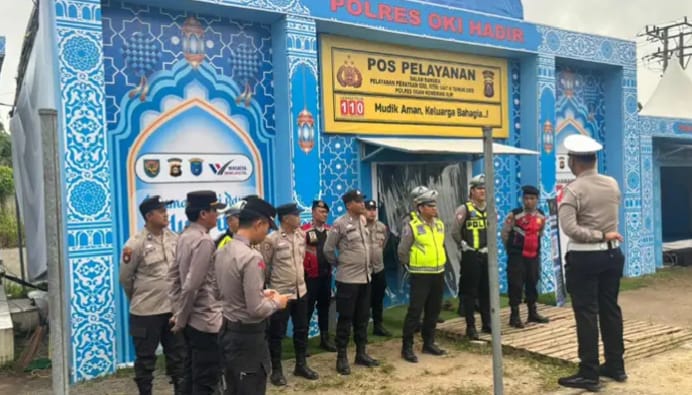 Antisipasi Puncak Arus Balik, Polres OKI Tetap Siagakan Posyan
