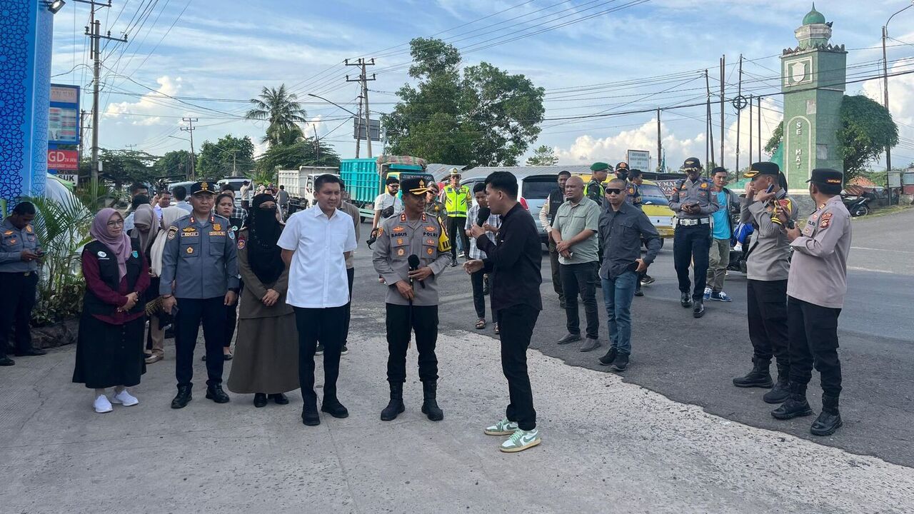 Bupati dan Kapolres Ogan Ilir Tinjau Pospam dan Posyan Operasi Ketupat 2026